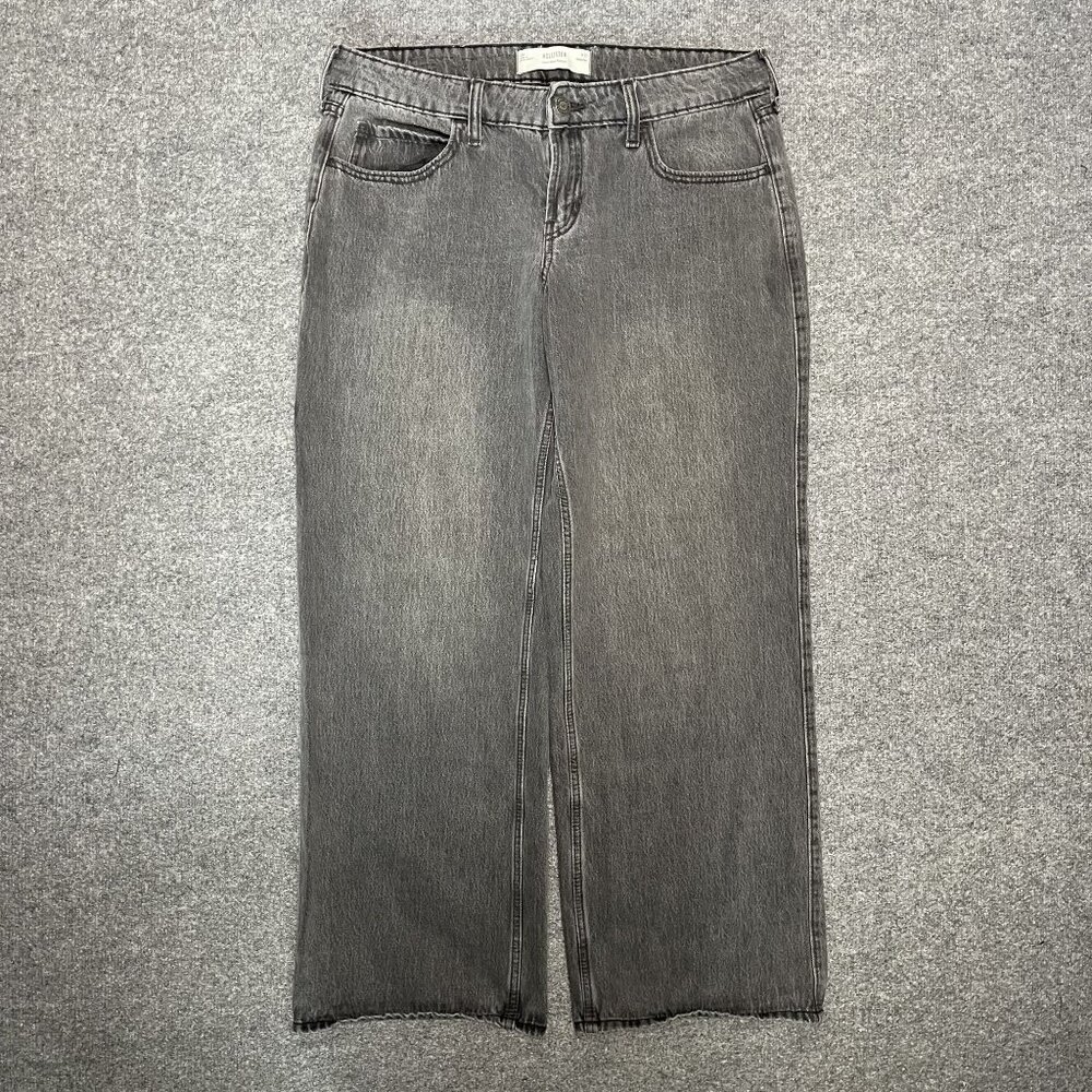 Hollister Womens Low-Rise Baggy Jeans W31 Gray Regular Fit